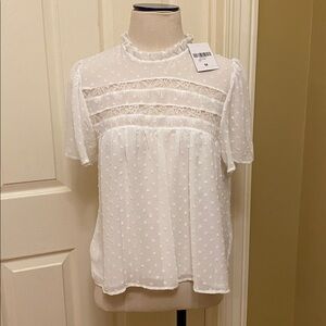 NWT Forever 21 F21 Ruffle Top M